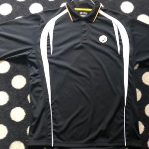 Black Steelers Golf shirt